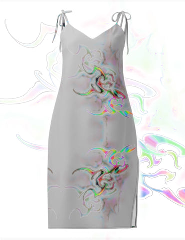 Lunar Bloom Midi Dress