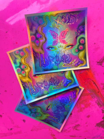 “Clairvoyance” Holographic Sticker